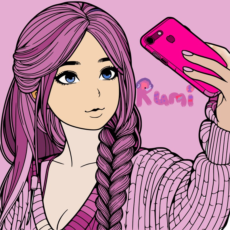 realistic girl, taking a selfie