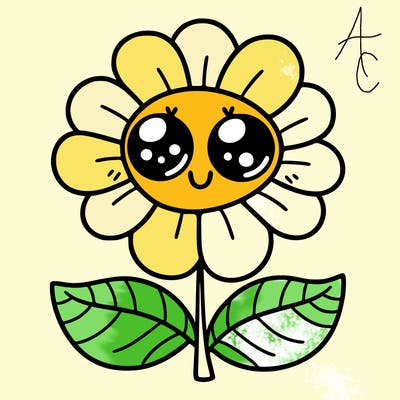 flower with eyes