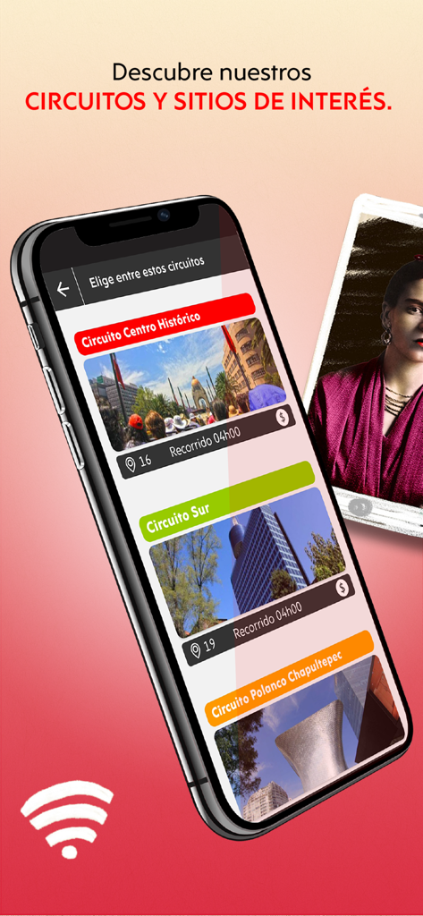 Turibus - Turibus mobile app showing sightseeing bus routes in Mexico City