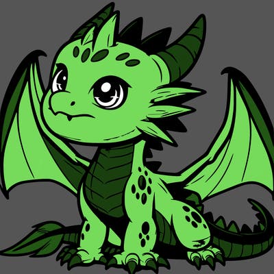 fierce baby night dragon