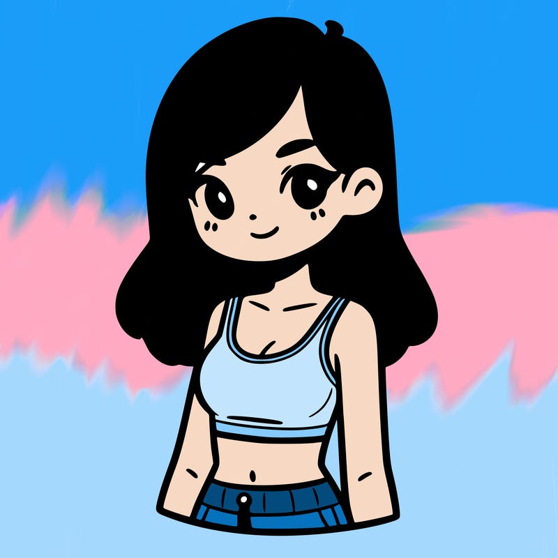 girl with crop top
