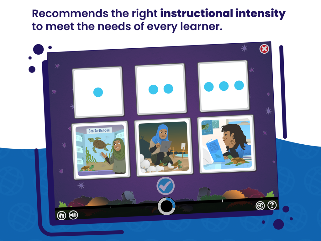 Lexia Core5 Reading - Lexia Core5 Reading app screen showing an interactive matching activity designed for personalized student learning
