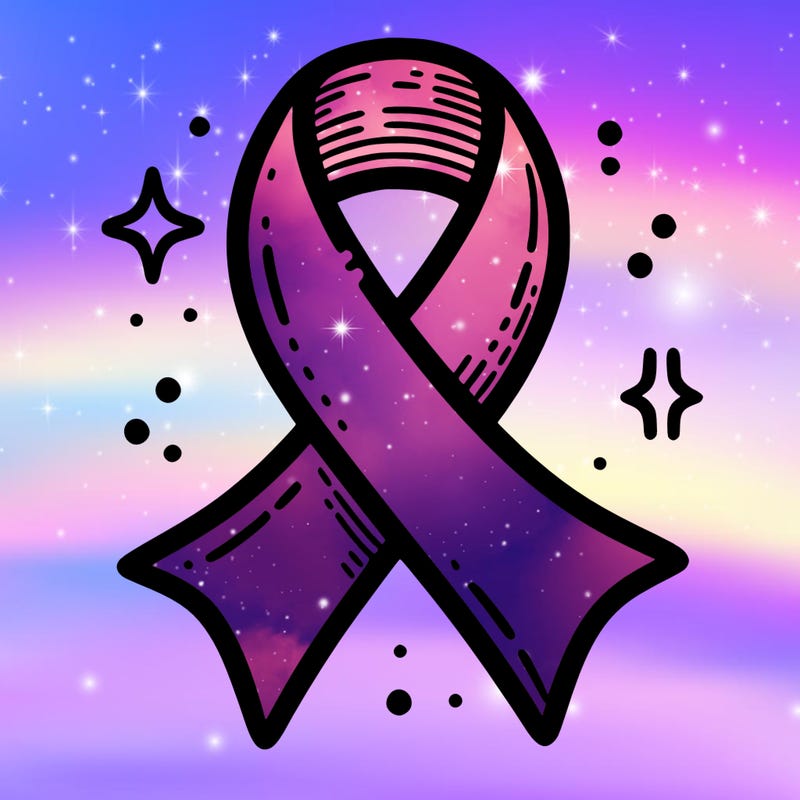 ribbon symbol of national breast cancer awareness month