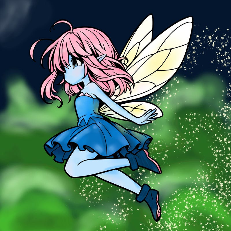manga fairy flying