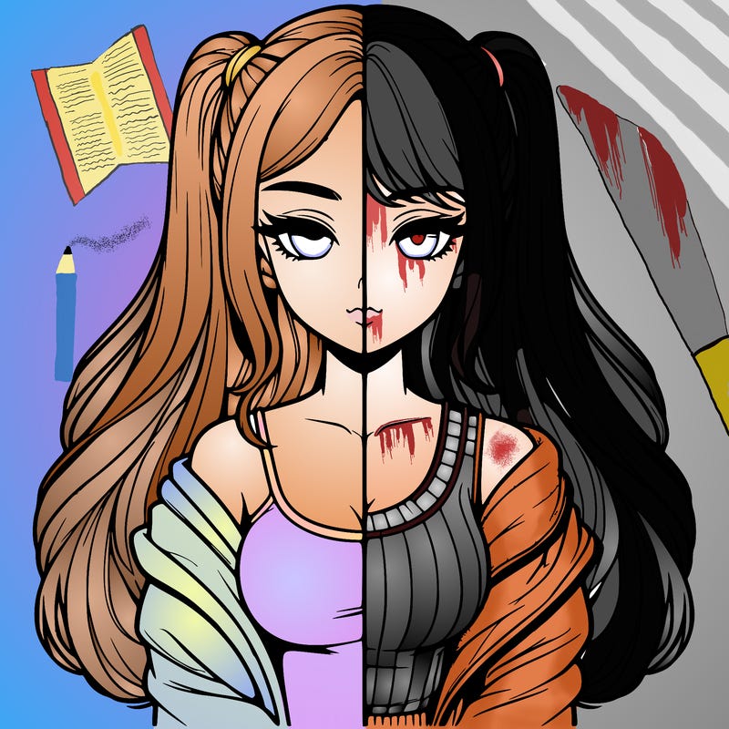 realistic girl split