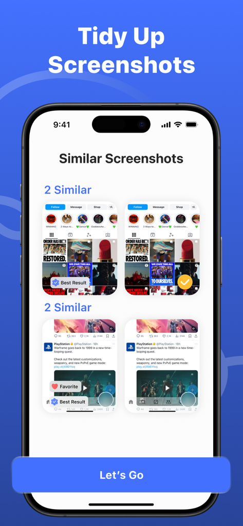 Clean AI・Phone Storage Cleaner - Clean AI app interface showing groups of similar screenshots for easy storage cleanup