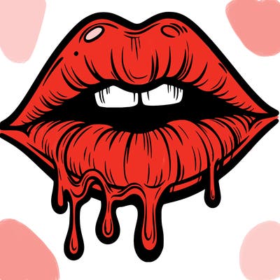 lips that look realistic and drip
