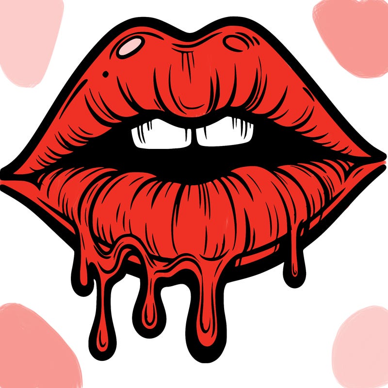lips that look realistic and drip