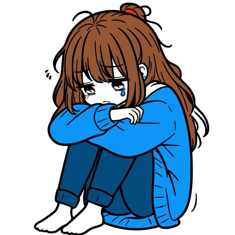 depressed girl