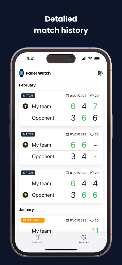 Padel Watch: Padel Scorekeeper