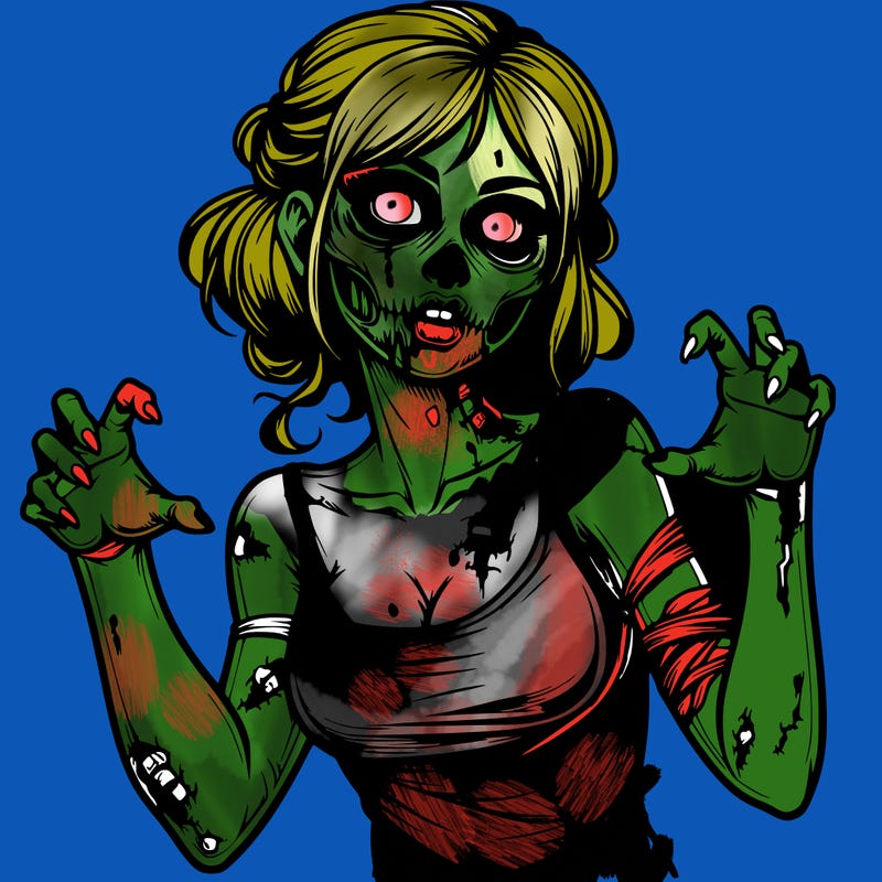 realistic zombie girl