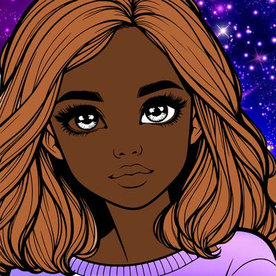 realistic girl whith cute eyes