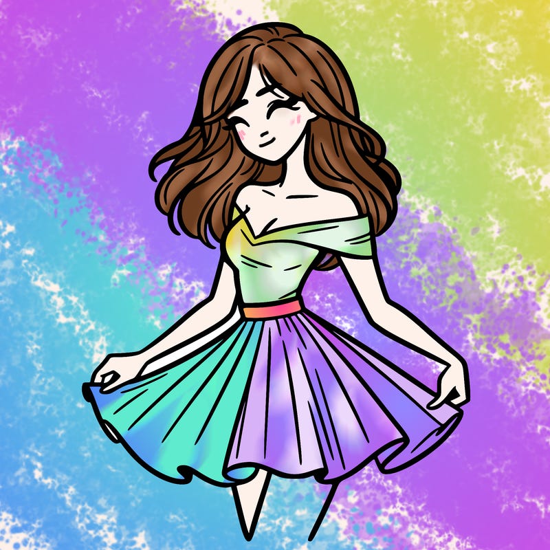 woman in skirt