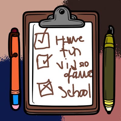 blank clip board with pen