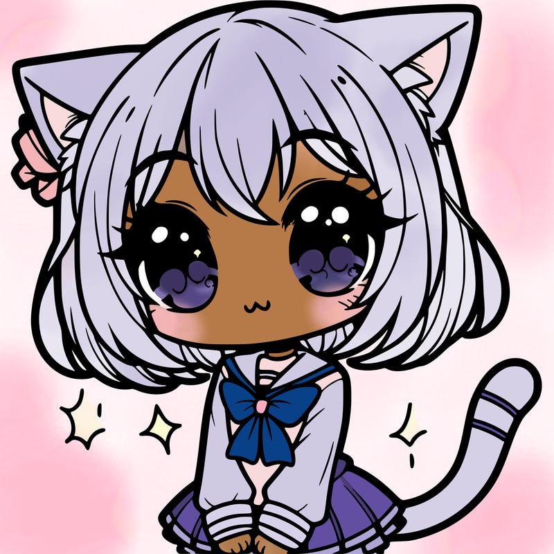 cute anime cat girl
