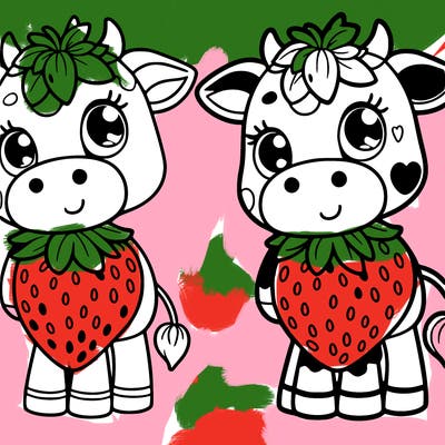 strawberry cow