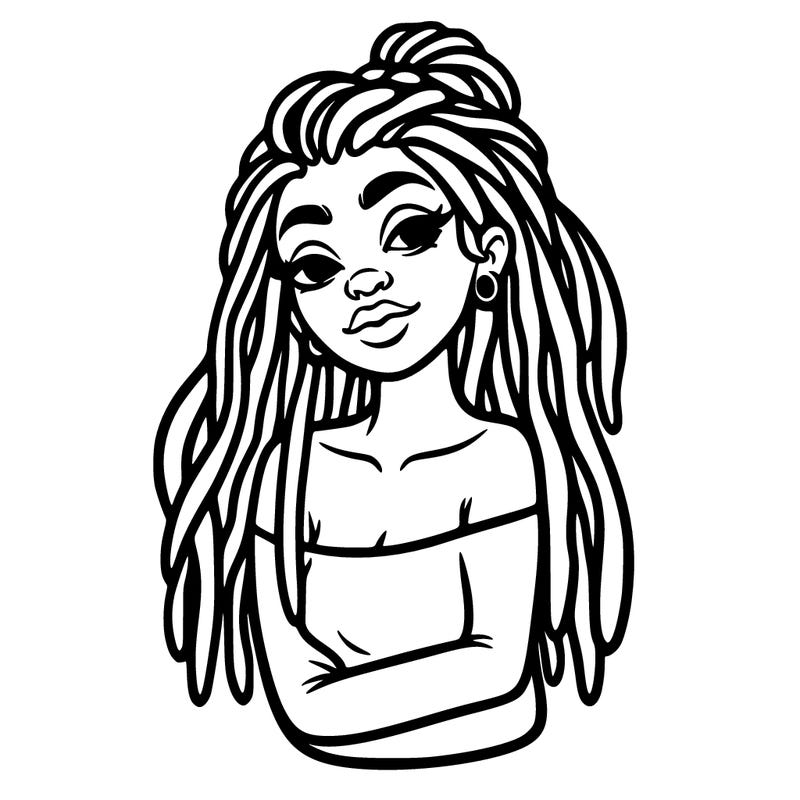 woman with dreadlock