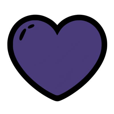 a blank heart