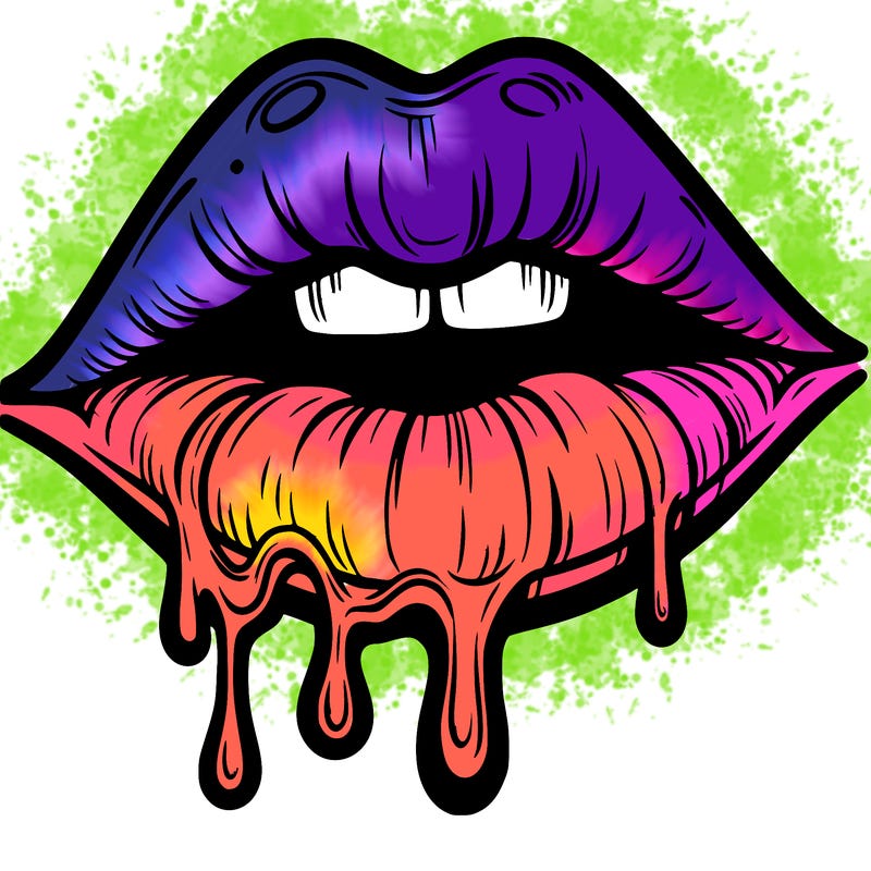 lips that look realistic and drip