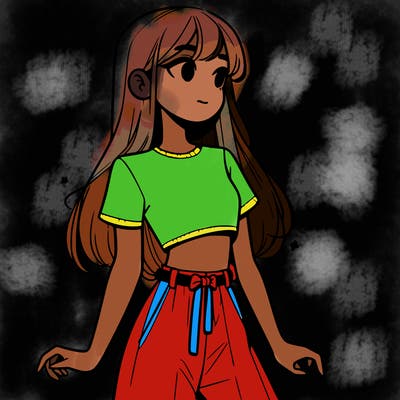 girl in a cute crop top