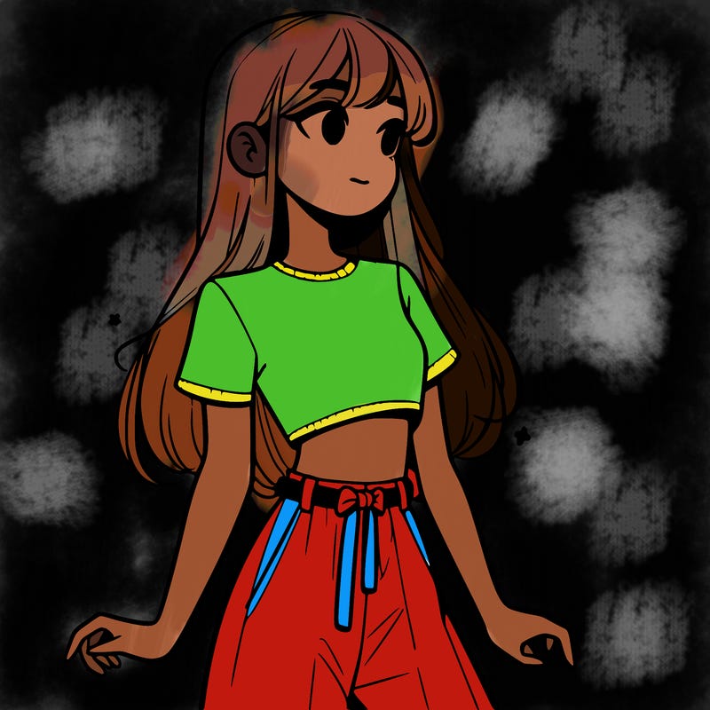 girl in a cute crop top