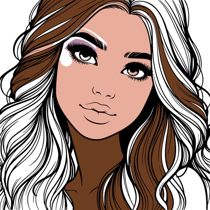 beautiful realistic girl