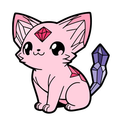 crystal kitten