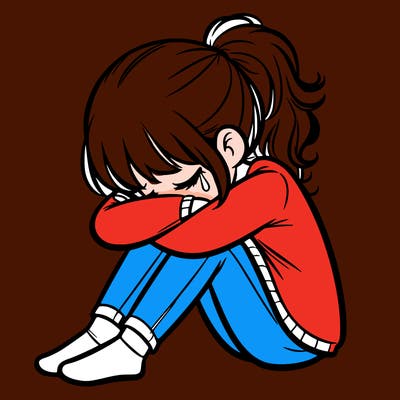 depressed girl