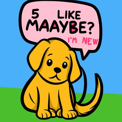 a puppy that says 5 like maybe