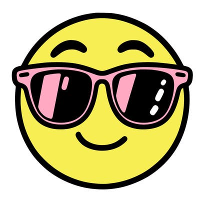 emoji with sunglasses
