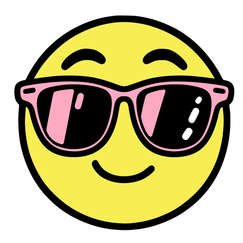 emoji with sunglasses