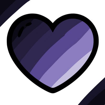 a blank heart