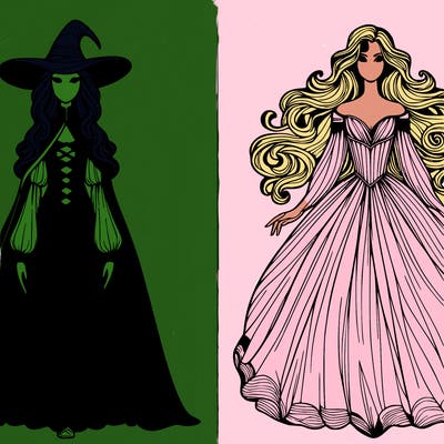 elphaba and glinda
