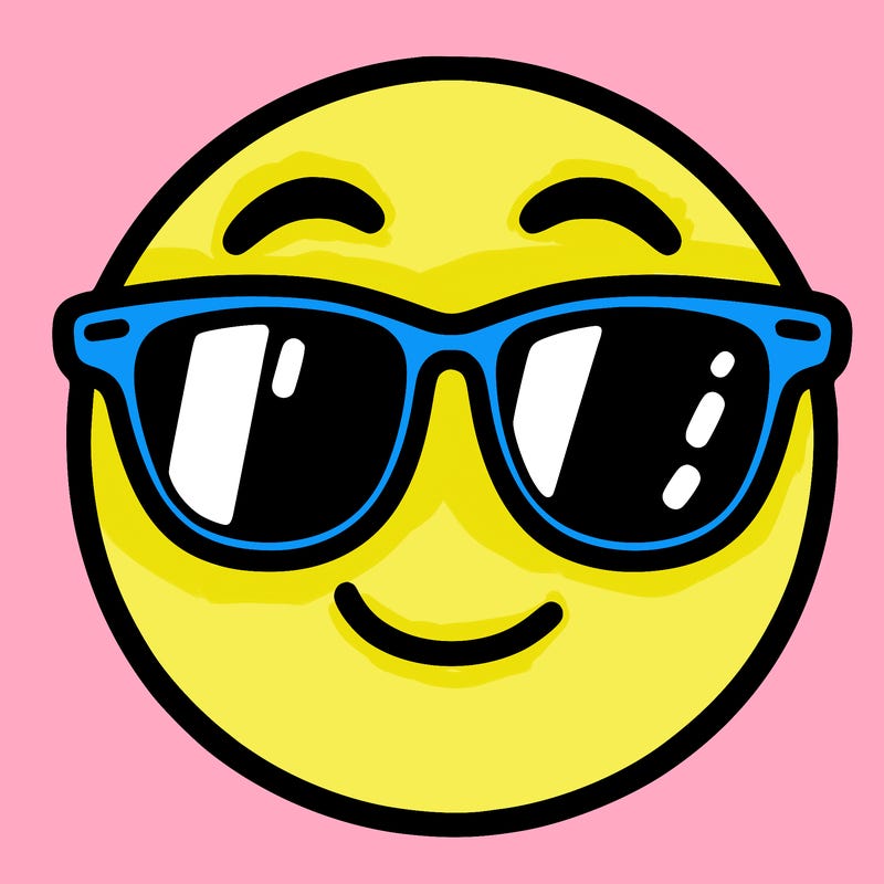 emoji with sunglasses