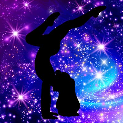 realistic, handstand, gymnastics girl