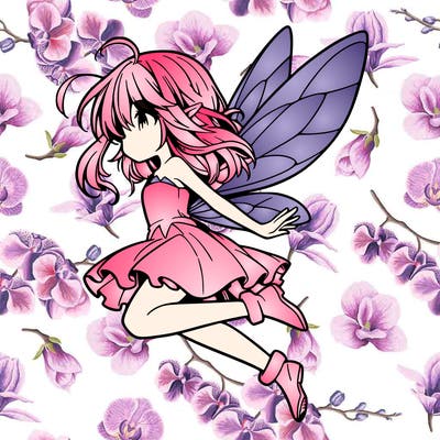 manga fairy flying