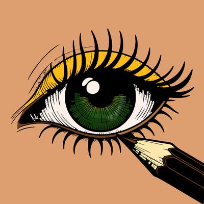 eye drawing pencil