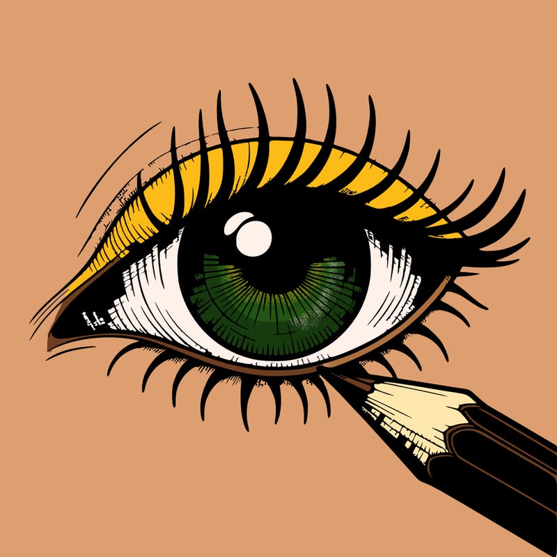 eye drawing pencil