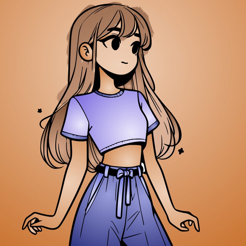 girl in a cute crop top