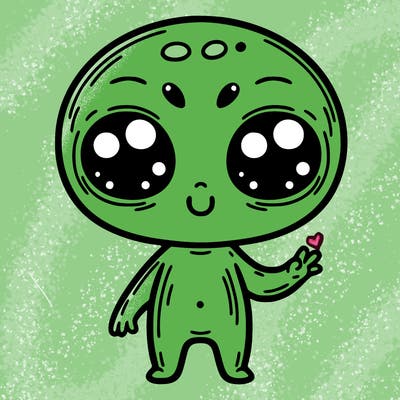 alien cute