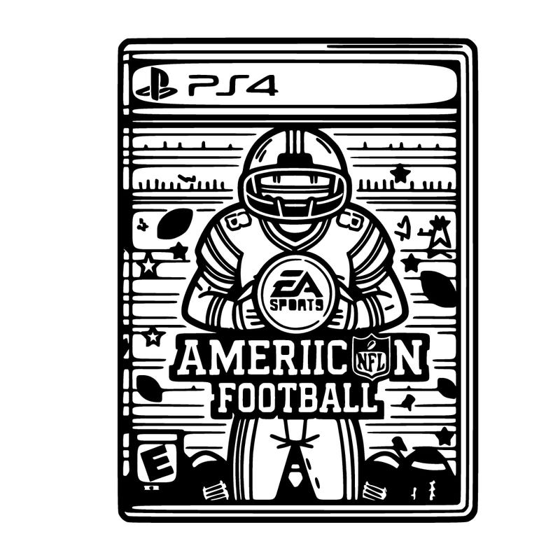 an american football video game cover