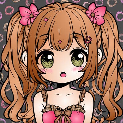 cute sweet anime girl