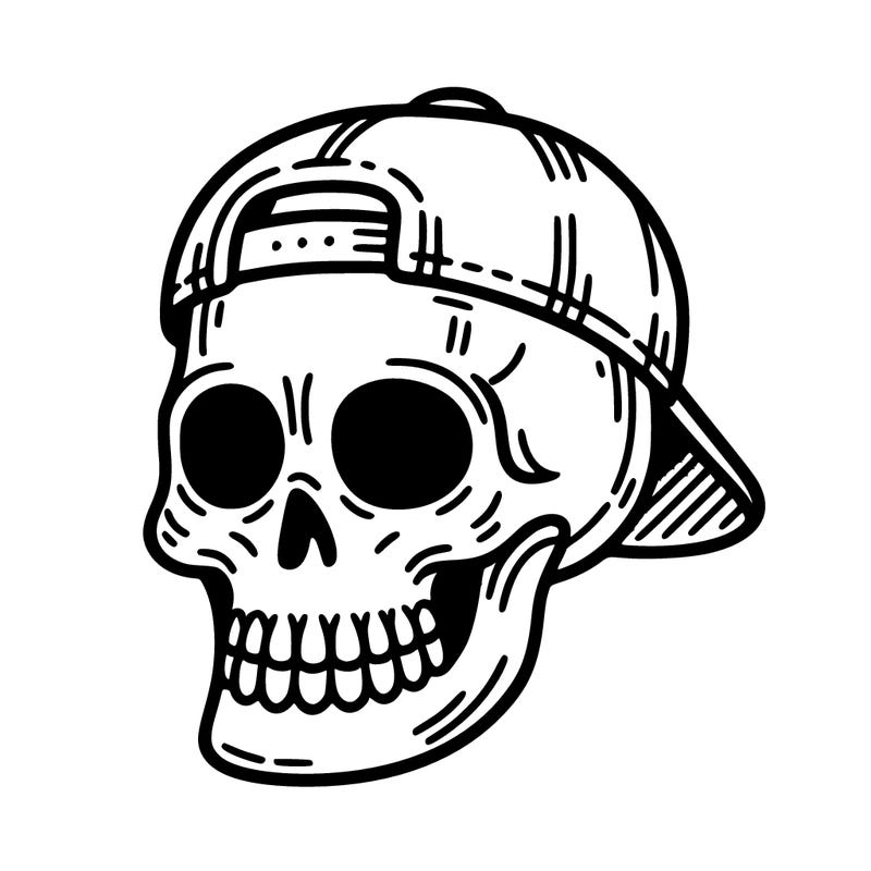 skull with cap