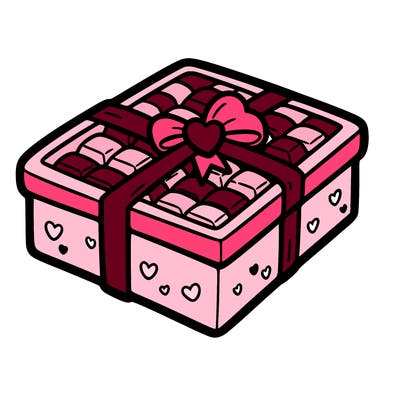 a box of chocolate for valentines day