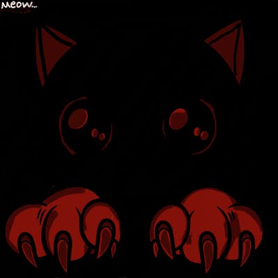 cat with claws