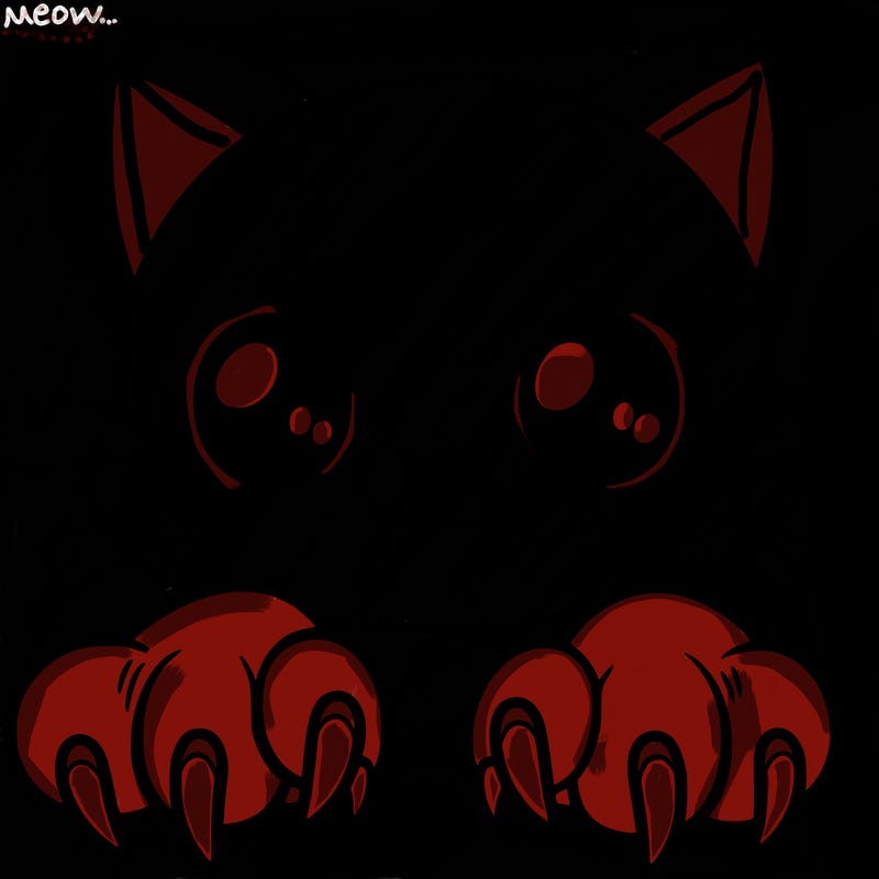 cat with claws