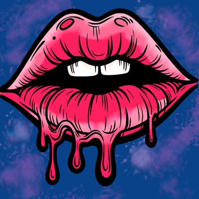 lips that look realistic and drip