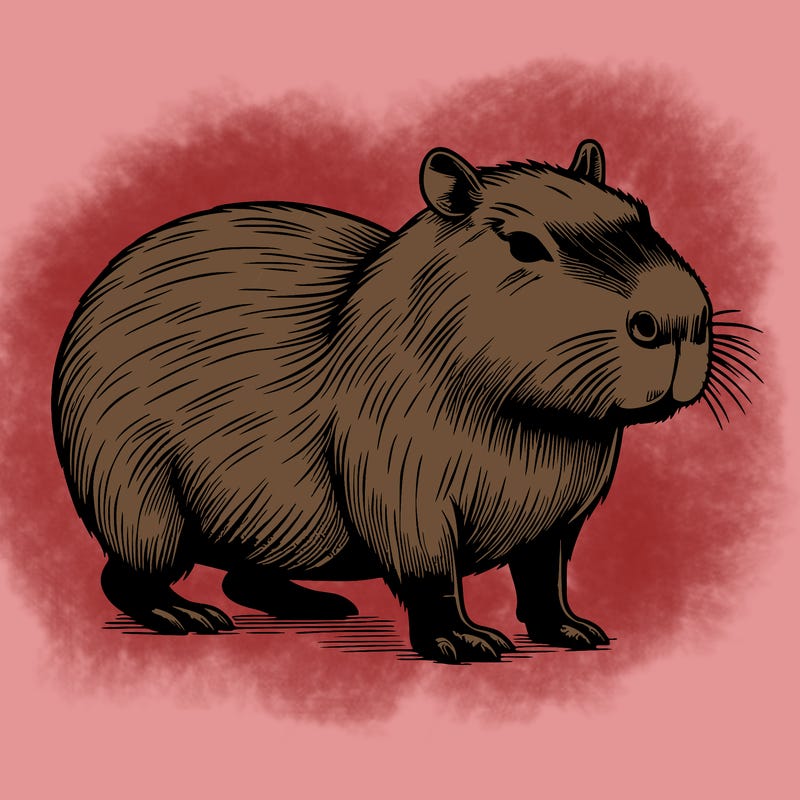 realistic capybara