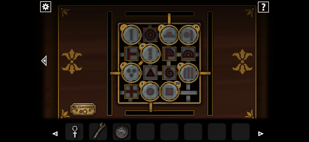 Forgotten Hill: Puppeteer - A mechanical symbol puzzle named Mr Clockwork in Forgotten Hill Puppeteer