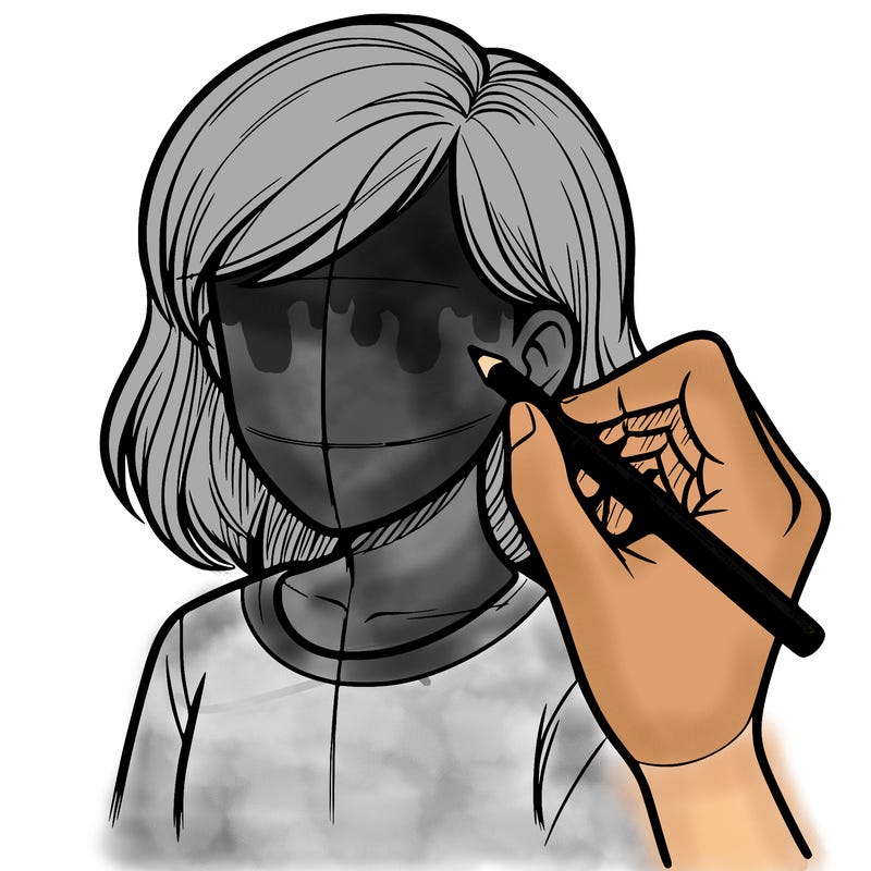 drawing a realistic person